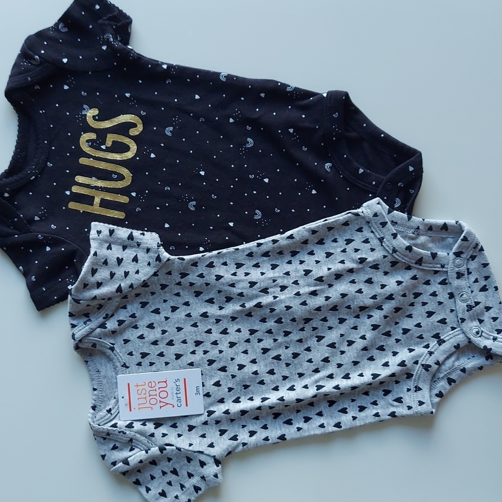 Carter's- Set of 2 Baby Bodysuits